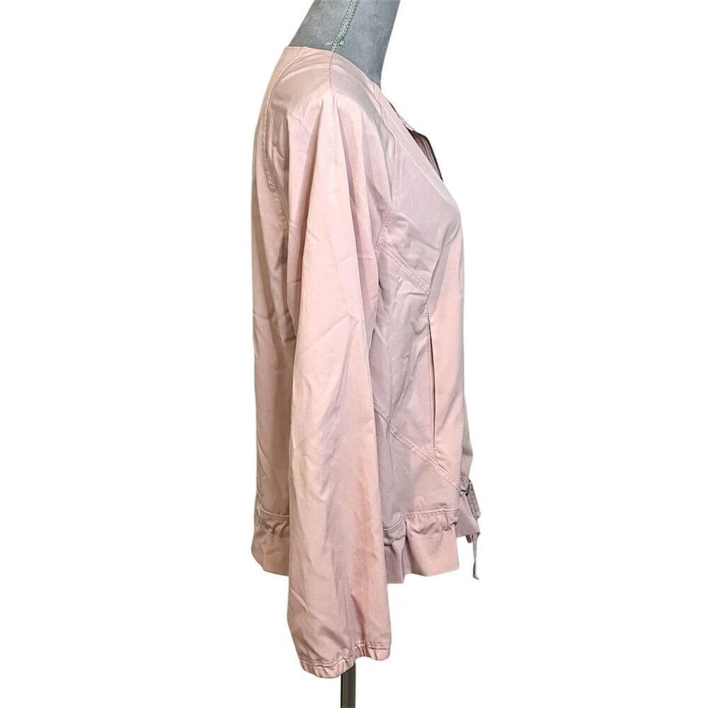 Banana Republic Women's Pink Bomber Jacket M Mid-Length Lightweight Adjustable - Picture 6 of 10